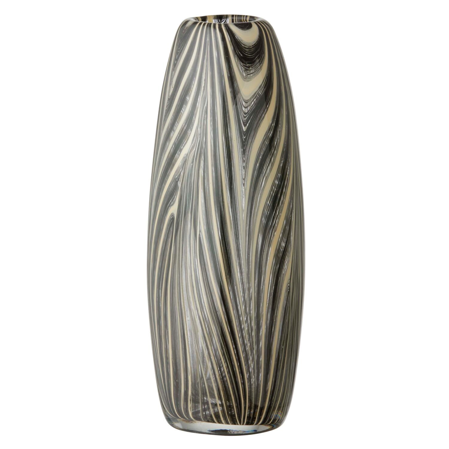 Vase m. striber - H29 cm